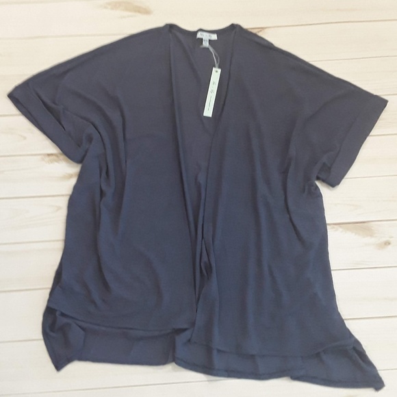 Slate blue oversized cardigan - Picture 2 of 5